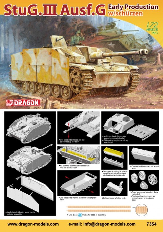 Dragon 7354 StuG.III,Ausf.G Early 1/72 – zdjęcie 2
