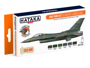 Kit de peinture Hataka HTK-CS10 USAF (camouflage européen) 6 x 17 ml