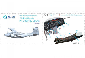 Quinta Studio QDS-48237 B-26K 3D-Printed &amp;amp; colored Interior on decal paper (ICM) (Small version) 1/48 – image 8