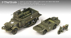 Academy 13408 M3 HALF TRACK &amp;amp; 1/4ton AMPHIBIAN VEHICLE 1/72 – Bild 2