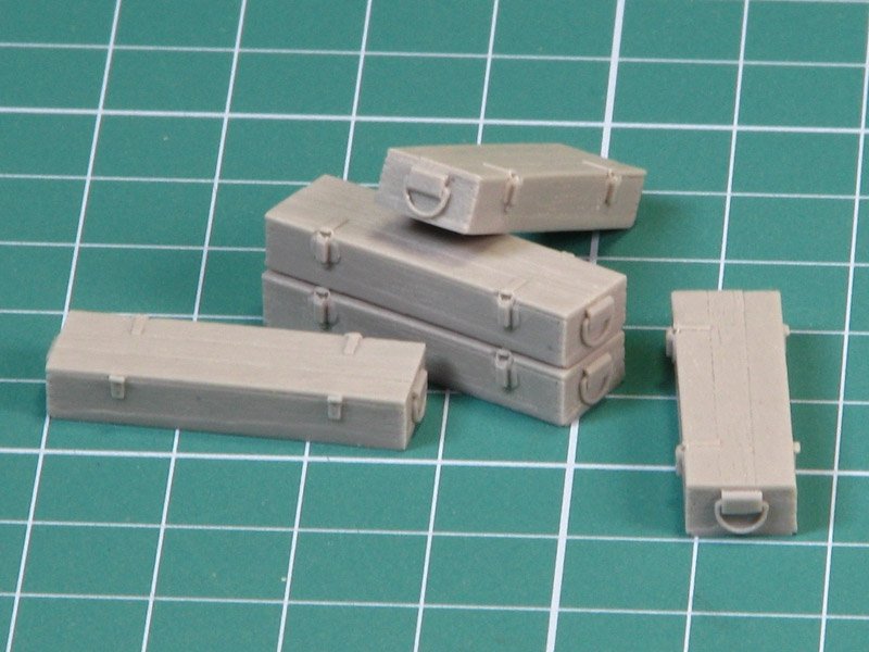 Eureka XXL E-013 Wooden Ammo Boxes for 7.5 cm Kw.K.42 1/35 – zdjęcie 2