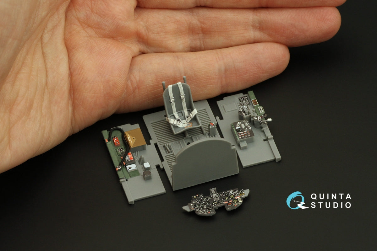 Quinta Studio QD48336 P-47D Thunderbolt Razorback 3D-Printed &amp;amp; coloured Interior on decal paper (Tamiya) 1/48 – immagine 8