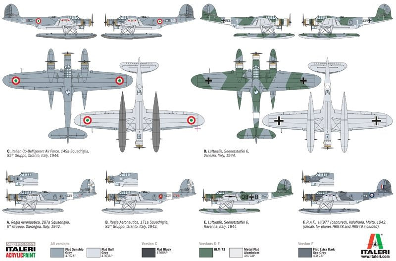 Italeri 1360 CANT Z 506 AIRONE 1/72 – immagine 4