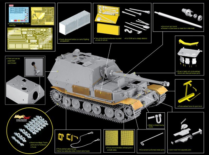 Dragon 6495 Sd.Kfz.184 Ferdinand - Koursk 1943 (1/35) – image 2