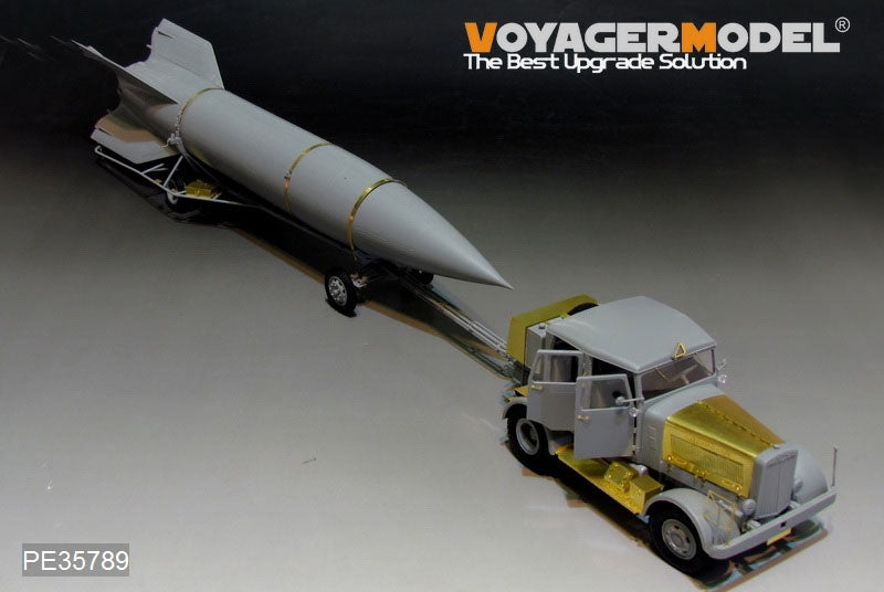 Voyager Model PE35789 WWII Hanomag SS100 Military Car w/V2 Rocket Transporter For TAKOM 2110 1/35 – immagine 4