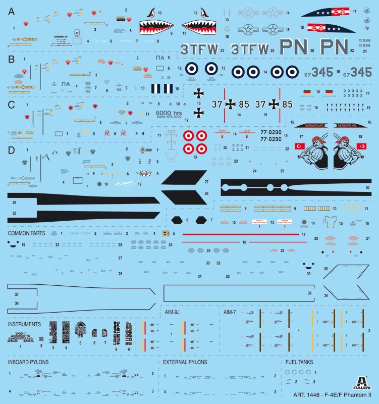 Italeri 1448 F-4E/F Phantom II 1/72 – immagine 2