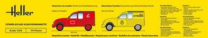 Heller 82701 Citroen 2CV AZU-B 250 Fourgonnette 1/24