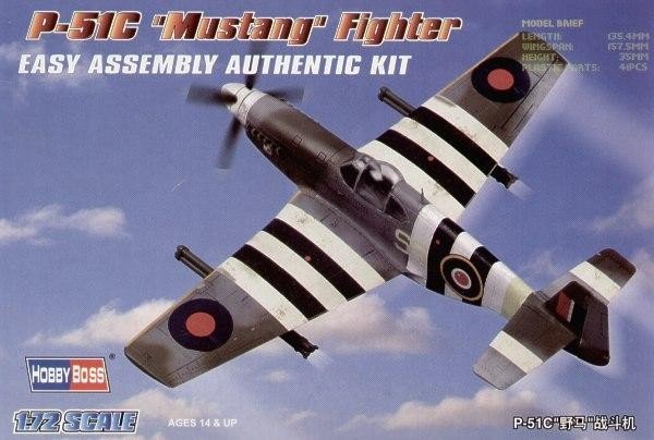 Hobby Boss 80243 P-51 C Mustang 1/72