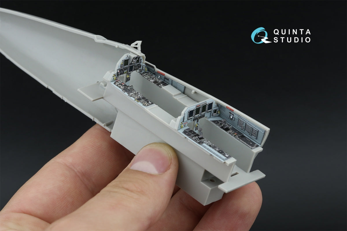 Quinta Studio QD48596 F-15E 3D-Printed & coloured Interior on decal paper (Hasegawa) 1/48