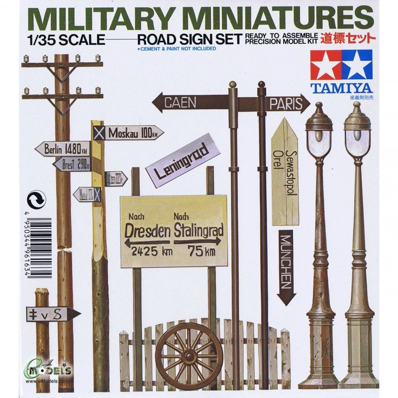 Tamiya 35067 Road Sign Set 1/35