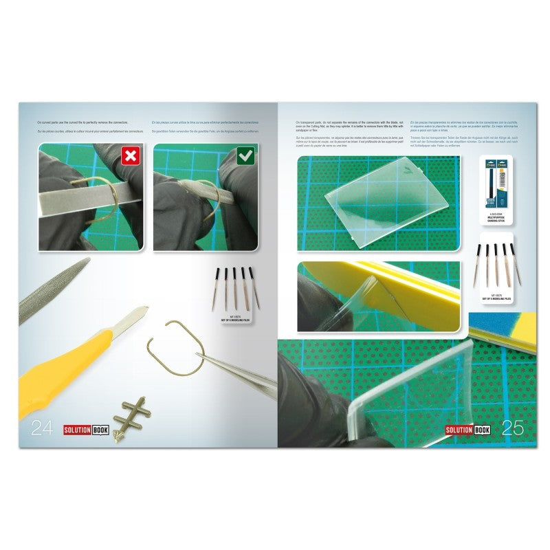 AMMO of Mig Jimenez 6605 SOLUTION BOOK 29 - BEGINNERS: How to Assemble Scale Models (Multilingual)
