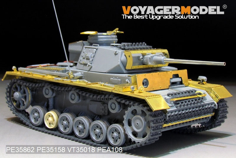 Maquette Voyager PE35862, char allemand Pz.KPfw.III Ausf.L de base de la Seconde Guerre mondiale, pour DRAGON 6387 au 1/35 – image 10