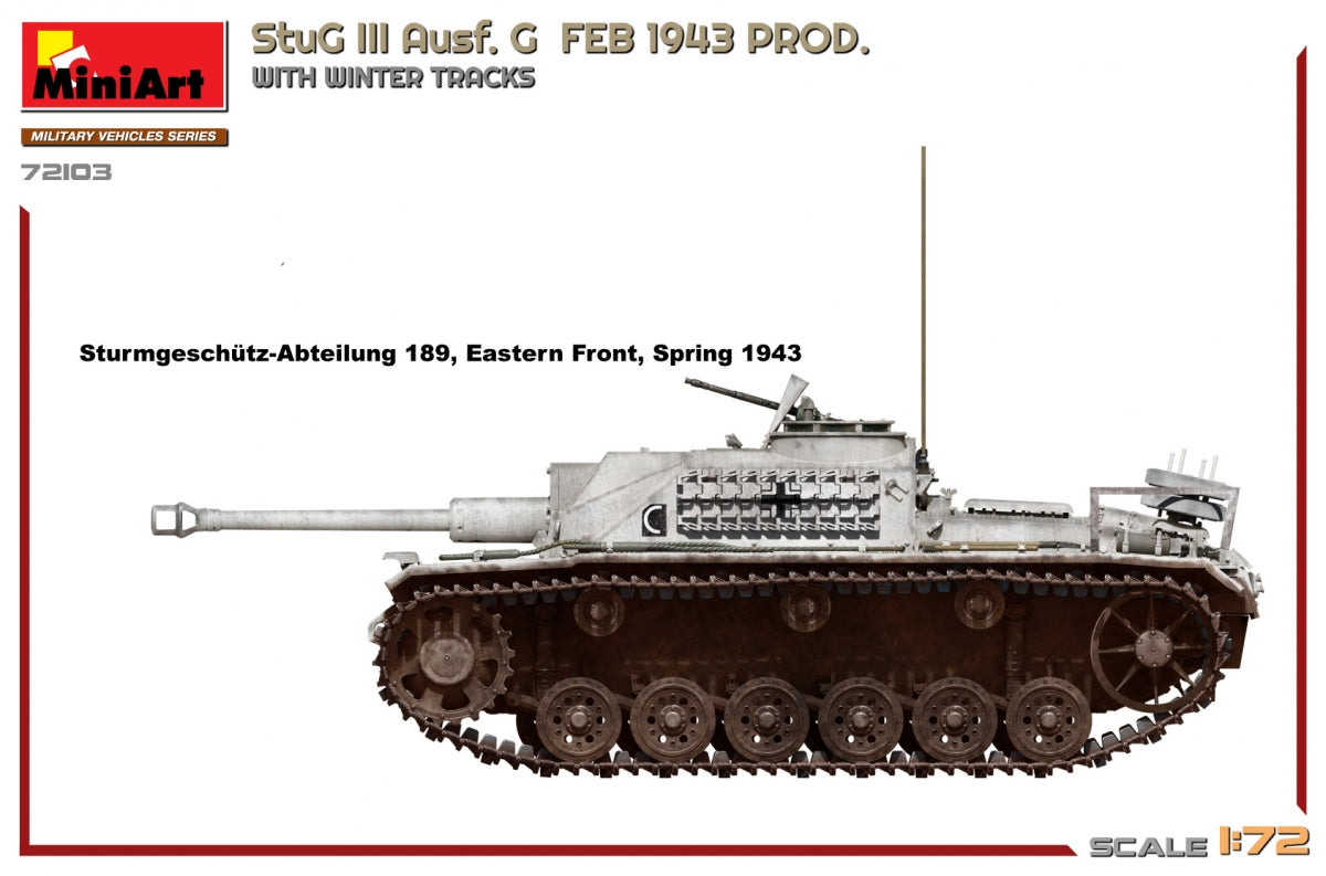 MiniArt 72103 StuG III Ausf. G FEB 1943 PROD. WITH WINTER TRACKS 1/72 – immagine 4