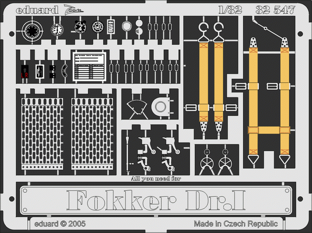 Eduard 32547 Fokker Dr. I 1/32 RODEN – immagine 2