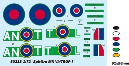 Hobby Boss 80213 Spitfire MK.Vb TROP 1/72 – immagine 4