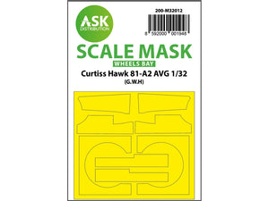Art Scale Kit M32012 Curtiss Hawk 81-A2 AVG Wheels Bay Masks for Great Wall Hobby 1/32