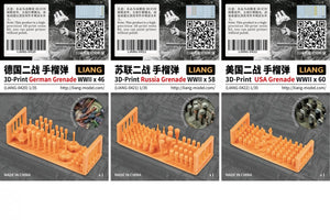 Liang 0421 3D-Print Russia Grenade WWII x 58 1/35 – Bild 4
