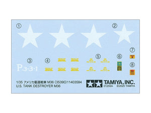 Tamiya 35390 M36 U.S. Tank Destroyer 1/35