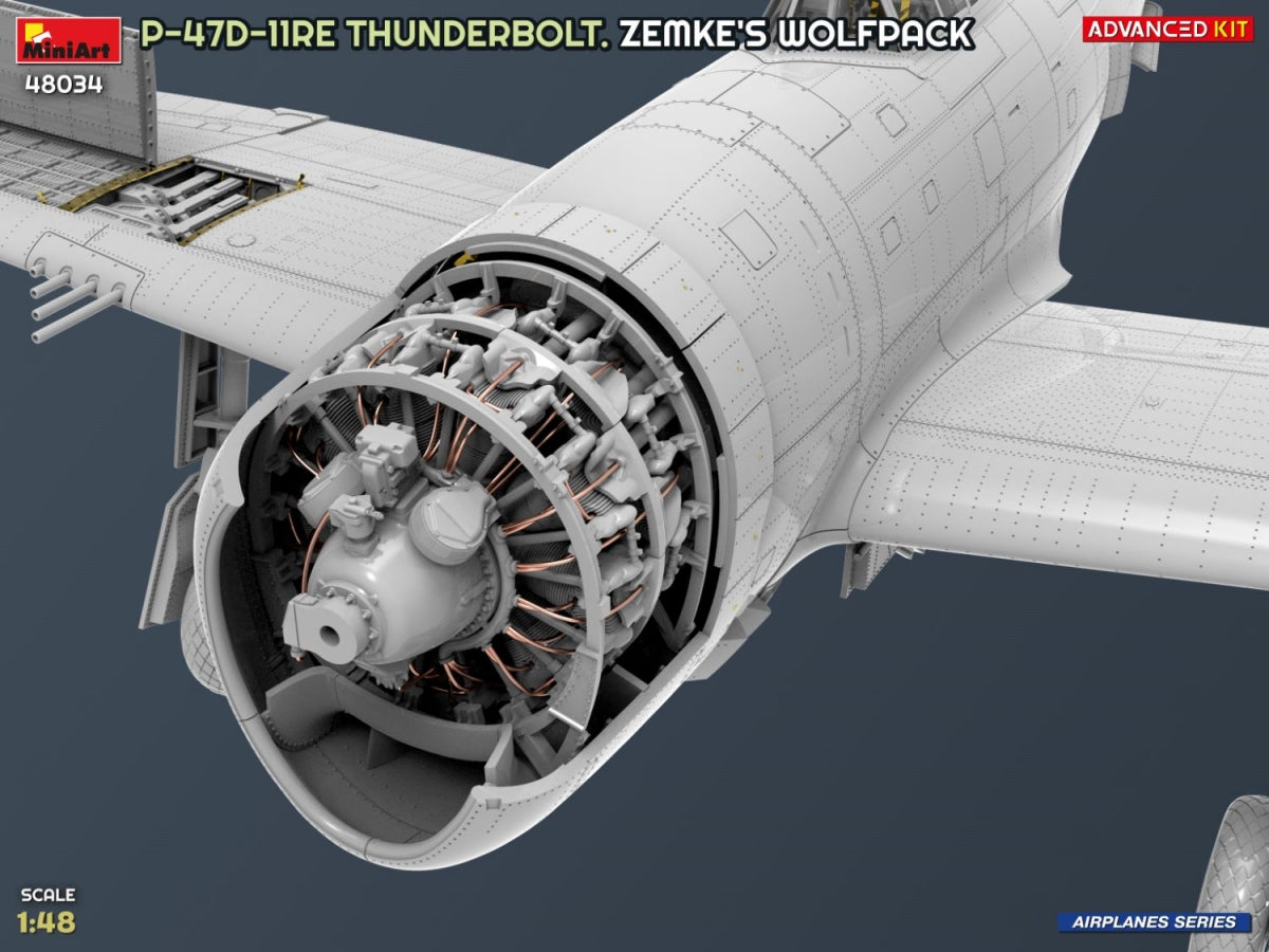 MiniArt 48034 P-47D-11RE Thunderbolt. Zemke&amp;#39;s Wolfpack. Advanced Kit 1/48 – imagen 11