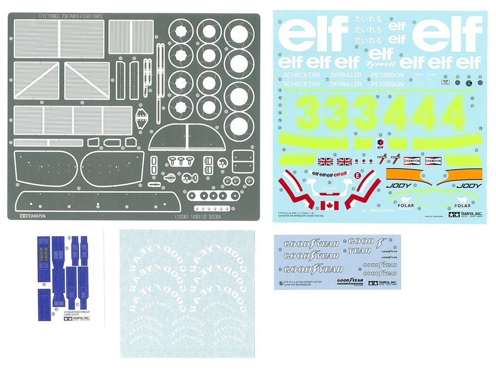 Tamiya 12036 Tyrrell P34 Six Wheeler - with Photo Etched Parts 1/12 – Bild 5
