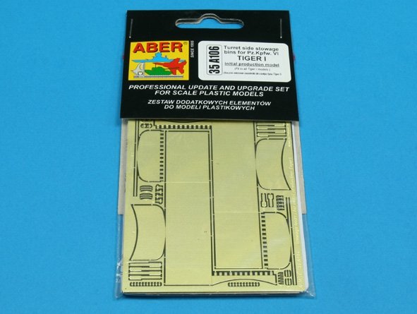 Aber 35A106 Turret side stowage bins for german tank Pz.Kpfw. VI Ausf.E - Initial production model 1/35 – immagine 3