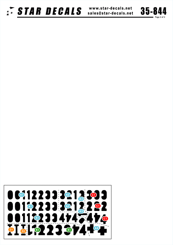 Star Decals 35-844 Tigers of s.Pz.Abt. 509 # 2 1/35 – immagine 2