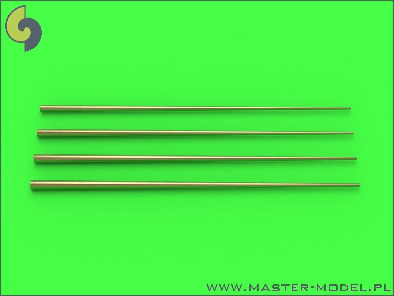 Master SM-350-090 Set of universal tapered masts No2 (length = 100mm each, diameters = 0.7/2.2mm; 0.8/2.5mm; 0.9/2.8mm; 1/3mm) 1/350