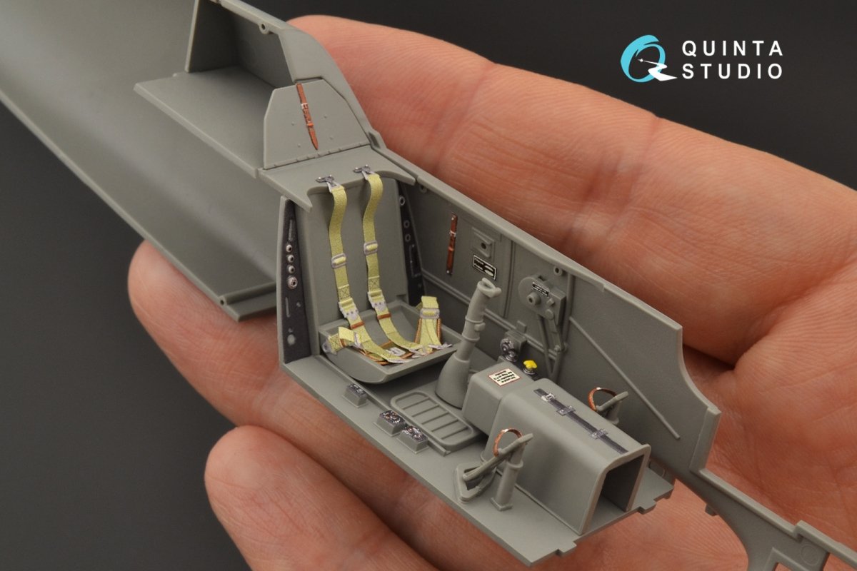 Quinta Studio QD35041 Bf 109G-6 3D-Printed &amp;amp; coloured Interior on decal paper (for Border Model kit) 1/35 – immagine 5