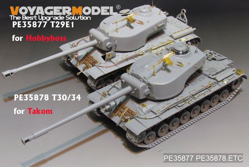 Maquette Voyager PE35878 Char super lourd américain T-30/34 de la Seconde Guerre mondiale pour TAKOM au 1/35 – image 10