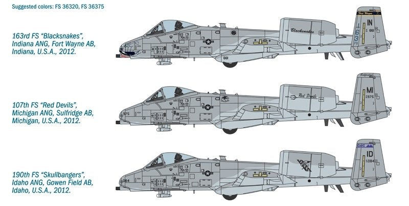 Italeri 2725 A-10C Blacksnackes 1/48 – immagine 2