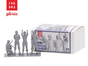 Gloria F48003 USMC Ground Crew 4 x 3D Printed figures 1/48 – Bild 4