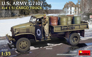 MiniArt 35380 Camion cargo 4x4 1,5 t de l&amp;#39;armée américaine G7107, échelle 1/35
