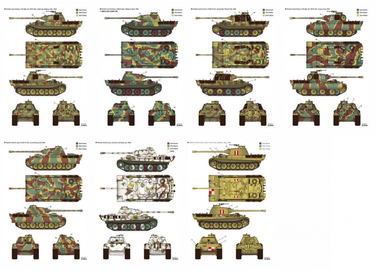 Maquette Academy 13529 Pz.Kpfw.V Panther Ausf.G Ver.Early 1/35 – image 7
