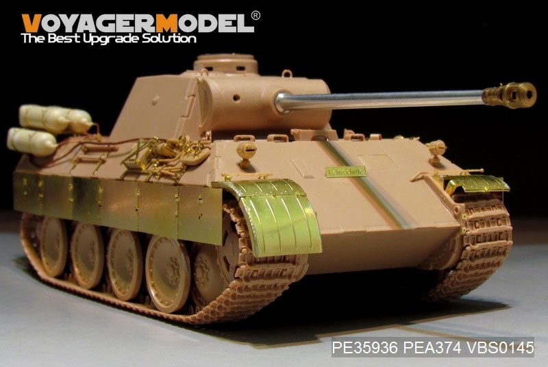 Voyager Model PE35936 WWII German Panther D w/&amp;quot;Stadtgas&amp;quot; Fuel Tanks Basic For MENG TS-038 1/35 – immagine 15