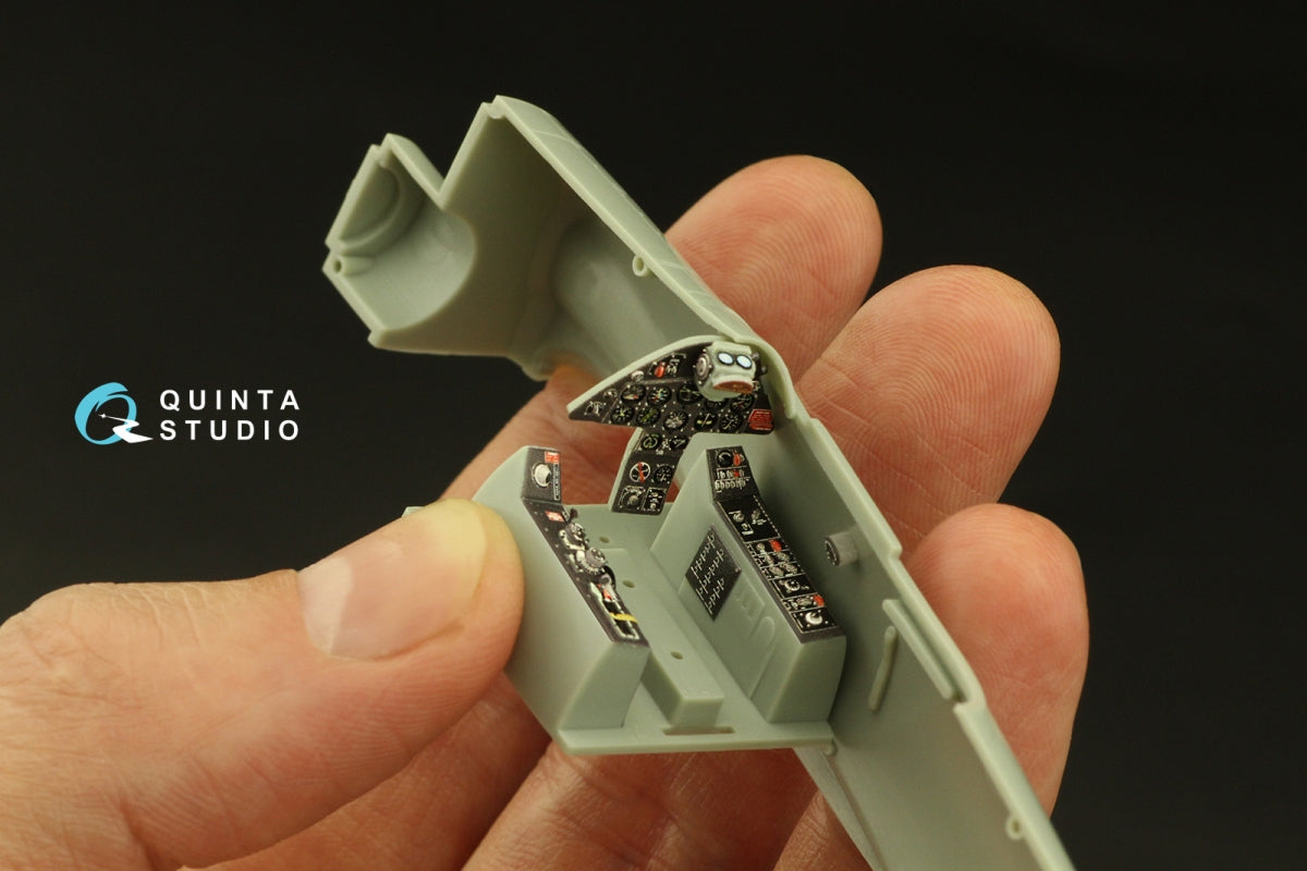 Quinta Studio QD48399 F8F-2 Bearcat 3D-Printed &amp;amp; coloured Interior on decal paper (Academy) 1/48 – Bild 9