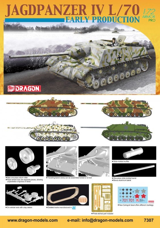 Dragon 7307 Jagdpanzer IV/70 Early Production 1/72 – zdjęcie 9