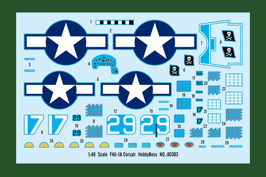 Hobby Boss 80383 F4U-1A Corsair 1/48 – immagine 10