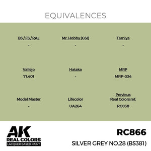 AK Interactive RC866 Silver Grey No.28 (BS381) 17 ml – immagine 3
