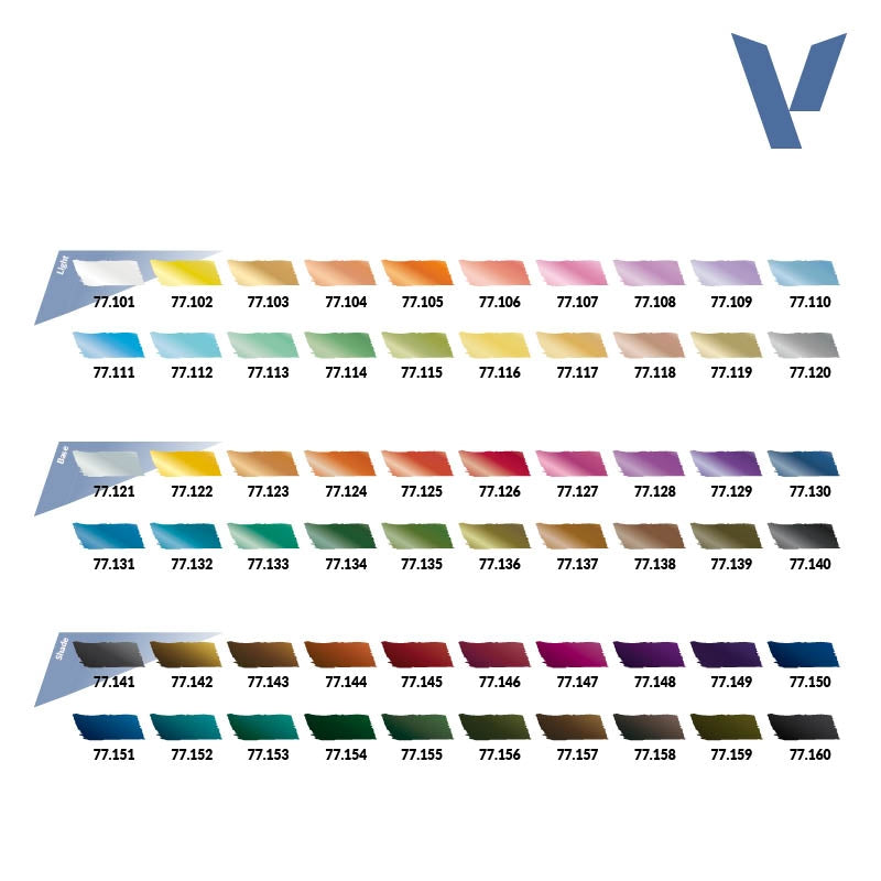 Vallejo 77273 TMM Core Set (60 x 18 ml + Brush + Guide)