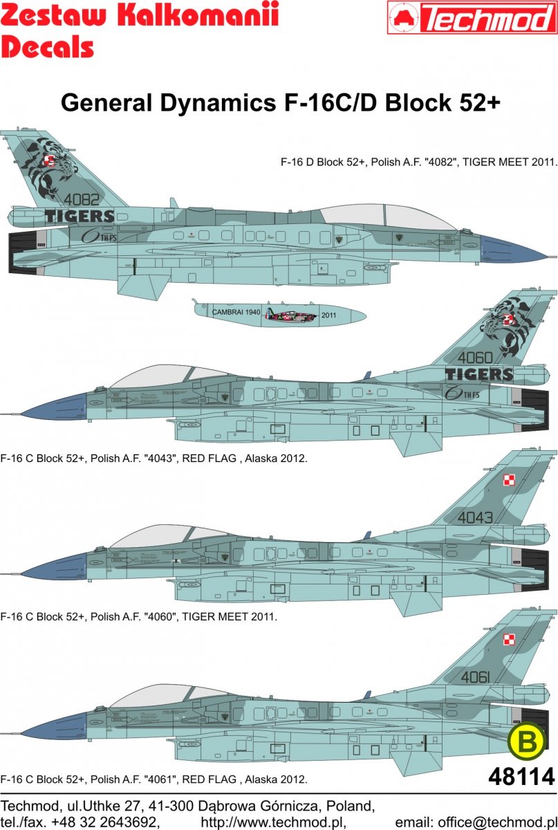Techmod 48114 F-16C/D 1/48 – immagine 2