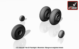 Armory Models AW72046 Yakovlev Yak-25 Lampe torche / Mandrake / Roues Mangrove avec pneus lestés 1/72  – image 3