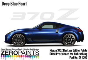 Peinture Zero Paints ZP-1065DEEP Nissan 370Z Heritage Edition, 60 ml, Bleu Profond Nacré