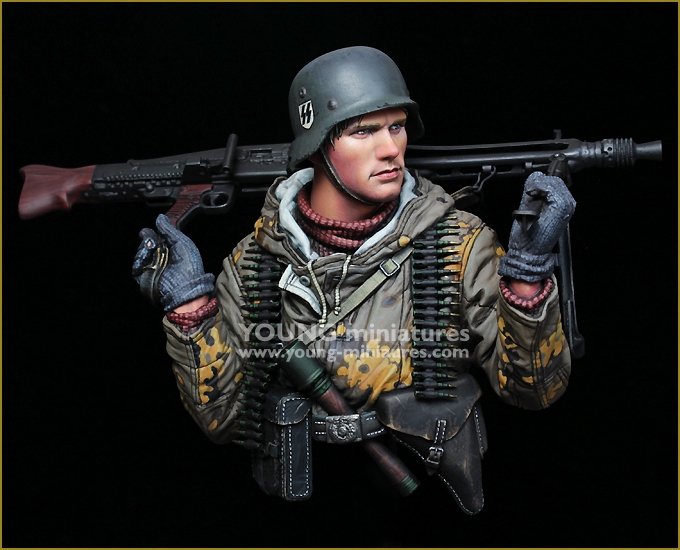 Young Miniatures YM1882 German Machine Gunner Eastern Front WWII 1/10 – Bild 8