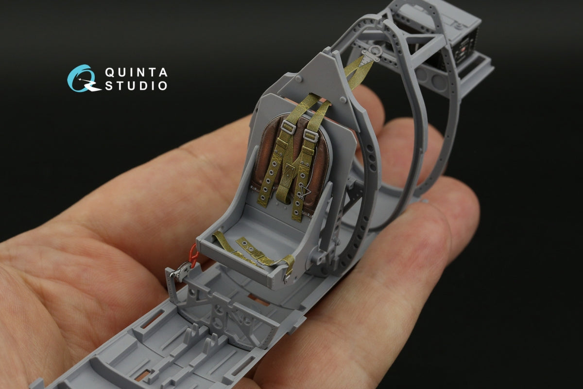 Quinta Studio QD24009 Spitfire Mk.IXc 3D-Printed &amp;amp; coloured Interior on decal paper (Airfix) 1/24 – immagine 6