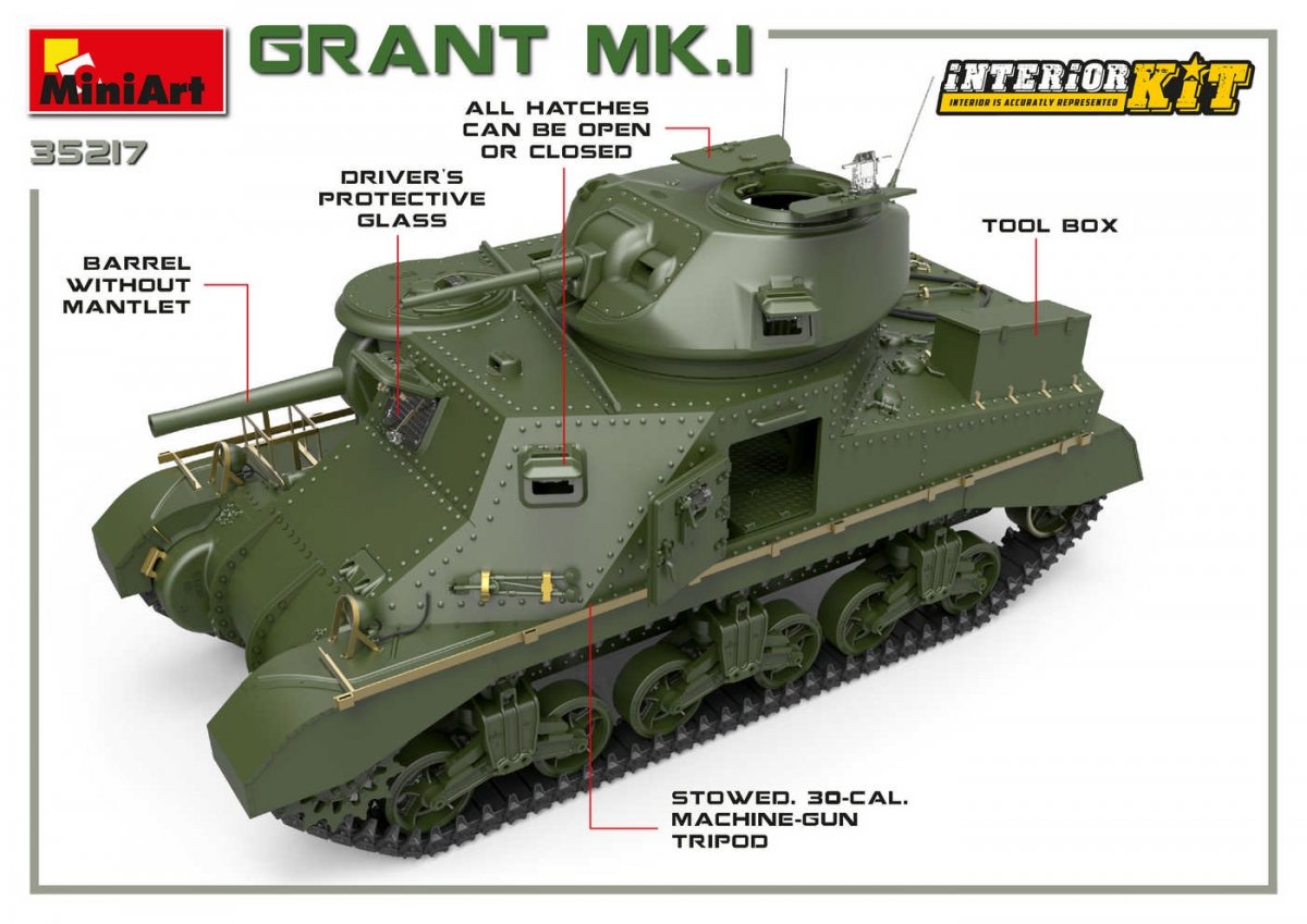 MiniArt 35217 Grant Mk.I w/interior 1/35 – image 15