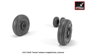 Armory Models AW32309 F-14A/B Tomcat early type wheels w/ weighted tires 1/32 – immagine 2
