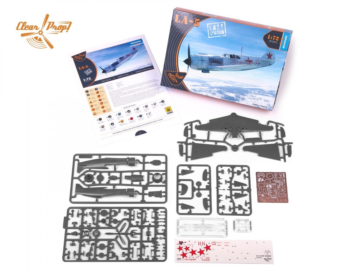 Clear Prop! CP72015 La-5 late version ADVANCED KIT 1/72 – immagine 3