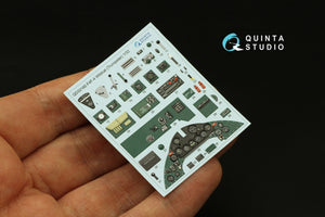 Quinta Studio QD32185 F4F-4 Wildcat 3D-Printed coloured Interior on decal paper (Trumpeter) 1/32 – immagine 4