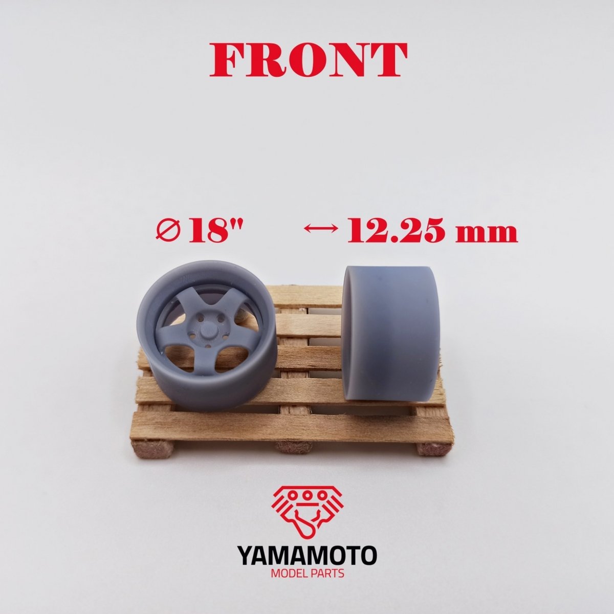 Yamamoto Model Parts YMPRIM6 Work Meister S1 2P 18&amp;quot; 5 Nuts 1/24 – immagine 2