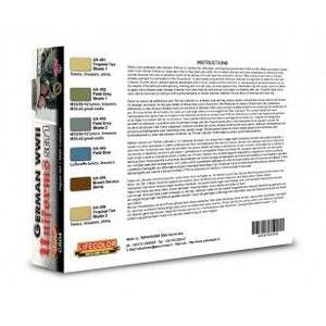 Lifecolor CS04 Acrylic paint set German Uniforms WWII Set 1 6x22ml – immagine 2